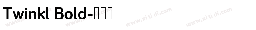 Twinkl Bold字体转换